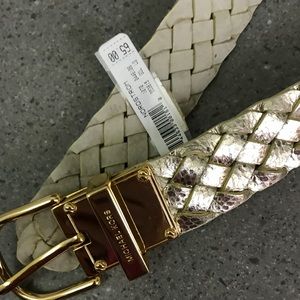 Michael Kors NWT Gold Belt Size L